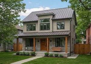 residential house with metal roof in kingston