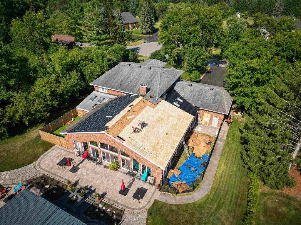 an kingston roofing project being completed by the local professionals at Vanity Roofing