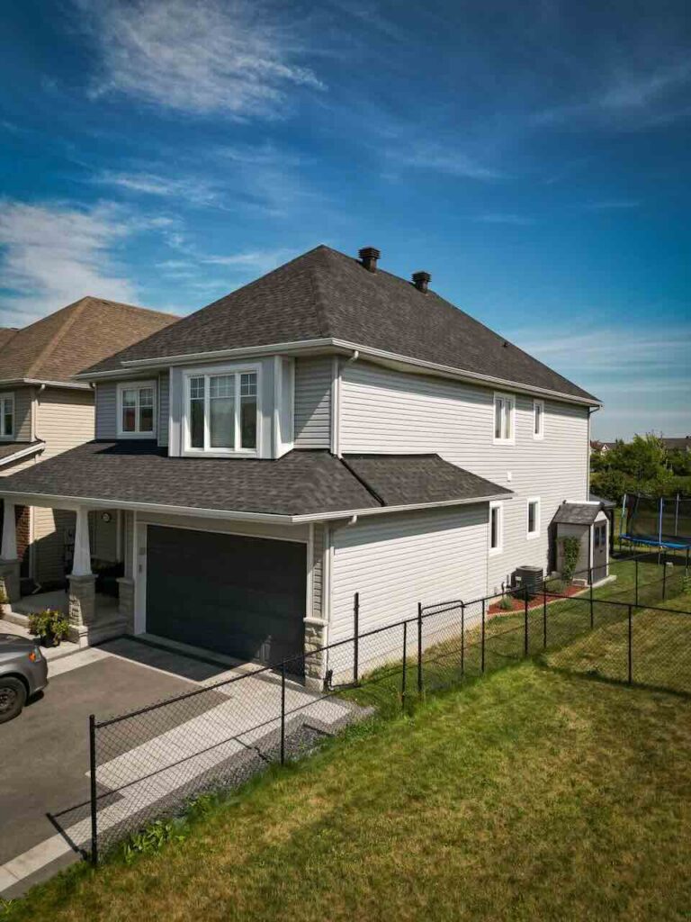 a roof replacement project completed by Vanity Roofing in Ottawa